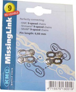 Carry a Missing Link (£4.99) to repair your chain on-the-go.
